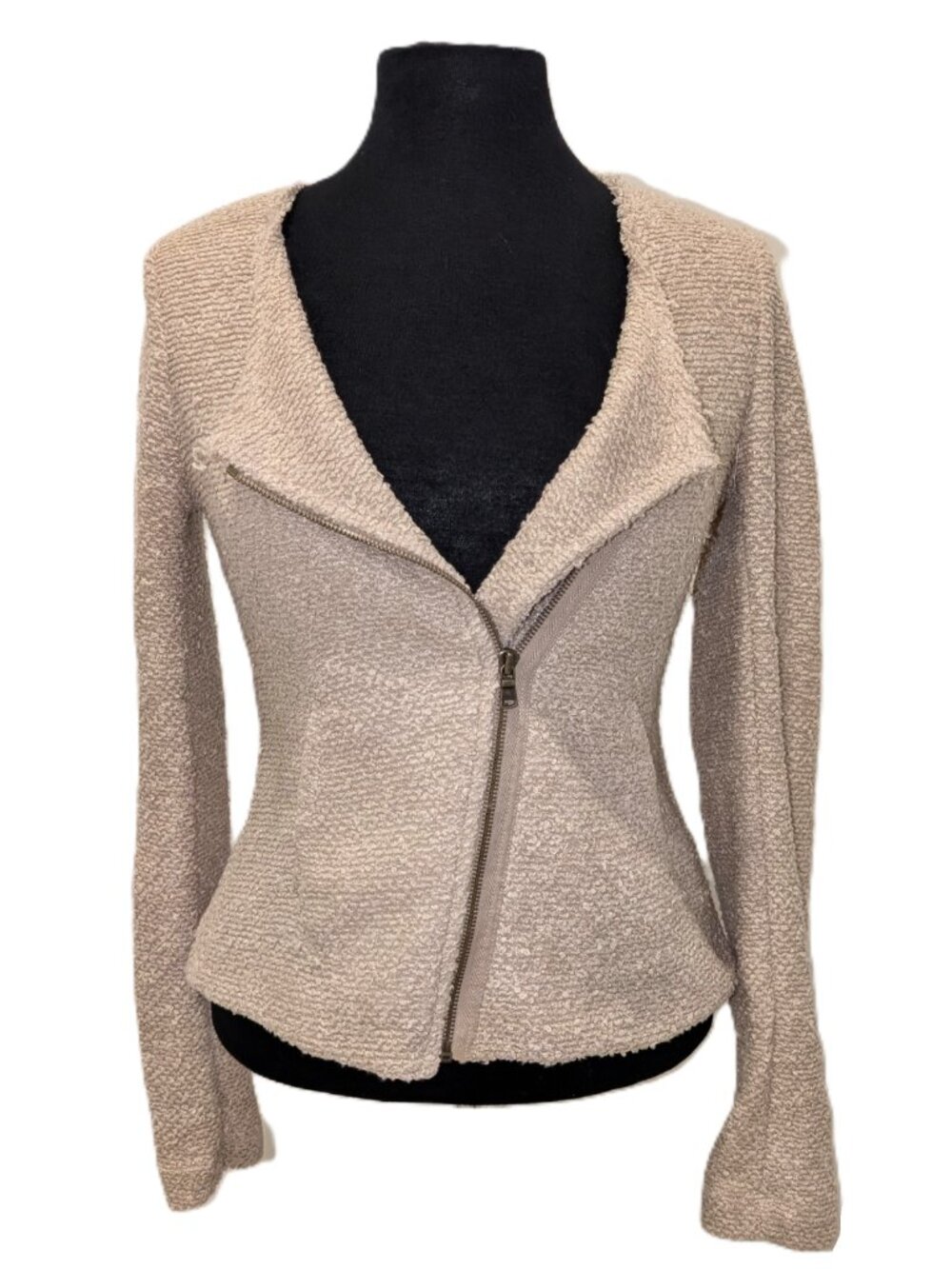 2/$40 Anthropologie Cartonnier Knit Moto Jacket | Small